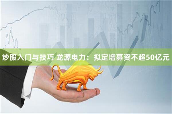 炒股入门与技巧 龙源电力：拟定增募资不超50亿元