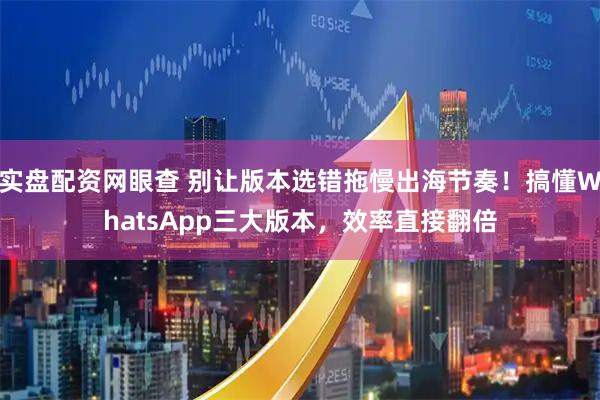 实盘配资网眼查 别让版本选错拖慢出海节奏！搞懂WhatsApp三大版本，效率直接翻倍