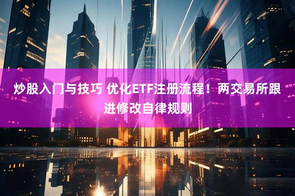 炒股入门与技巧 优化ETF注册流程！两交易所跟进修改自律规则