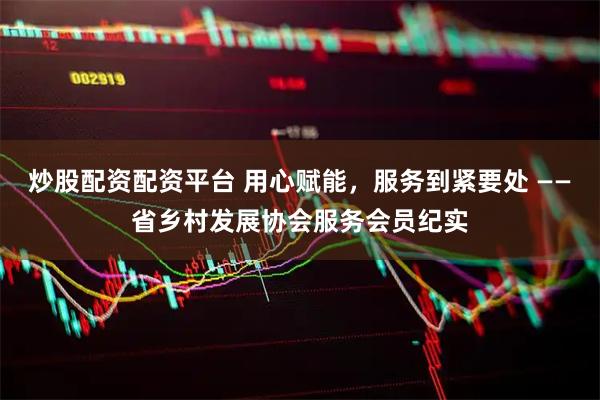 炒股配资配资平台 用心赋能，服务到紧要处 ——省乡村发展协会服务会员纪实