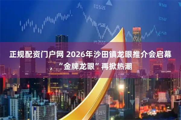 正规配资门户网 2026年沙田镇龙眼推介会启幕，“金牌龙眼”再掀热潮